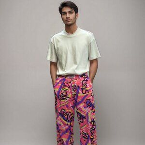 Vintage Men's C-Ya in California 100% Cotton Graffiti Joggers XL